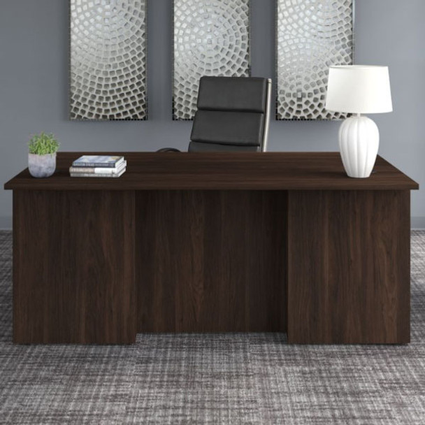 Bush Business Furniture Office 500 Executive Desk 72" x 36" Black Walnut - OFD172BWK