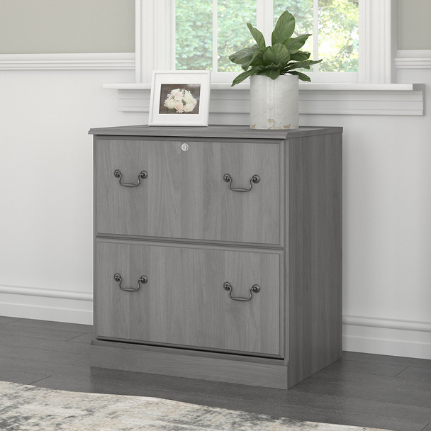 Bush Saratoga Collection 2 Drawer Lateral File Cabinet Modern Gray - EX45854-03