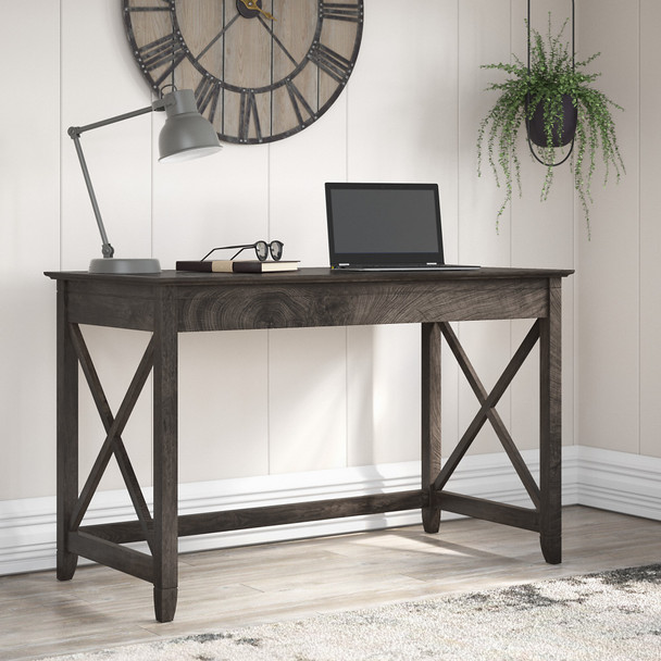 Bush Furniture Key West 48W Writing Desk in Dark Gray Hickory - KWD148GH-03