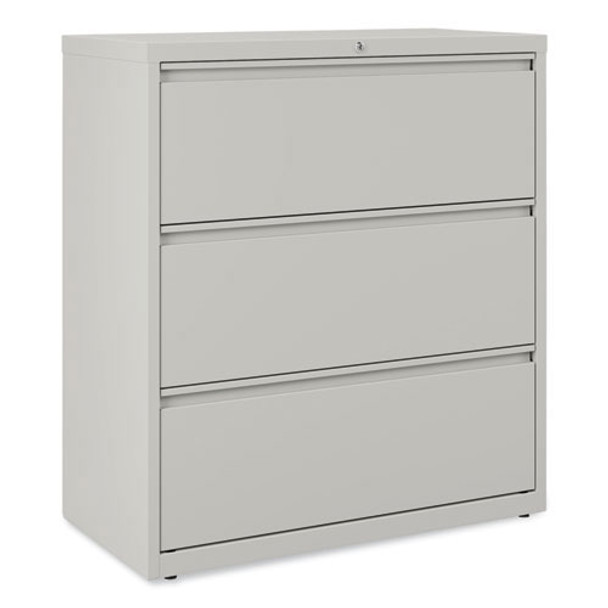 Alera Three-Drawer Lateral File Cabinet 36w x 18d x 39.5h Light Gray - ALELF3641LG