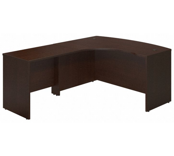 Bush Series C 60W x 43D Left Hand Bowfront Desk Shell with 36W Return - SRE010MR