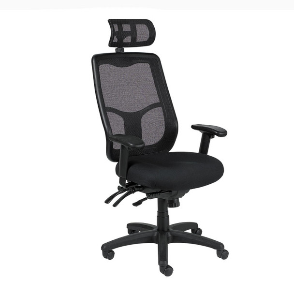 Eurotech by Raynor Apollo High-Back Multi-Function Mesh Back Chair with Headrest - MFHB9SL-HRAP99