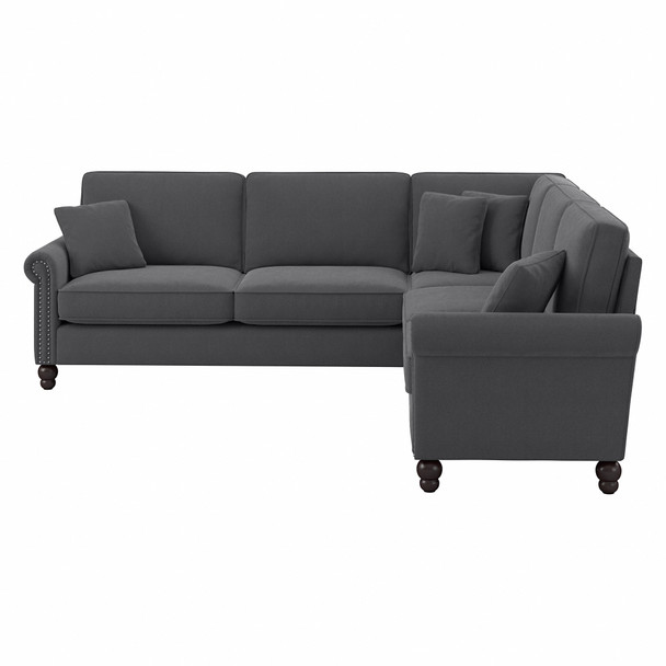 Bush Furniture 99W L Shaped Sectional Couch Charcoal Gray - CVY98BCGH-03K