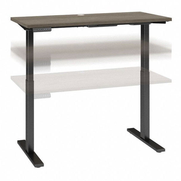 Move 40 Series by Bush Business Furniture 48W x 24D Height Adjustable Standing Desk Modern Hickory - M4S4824MHBK
