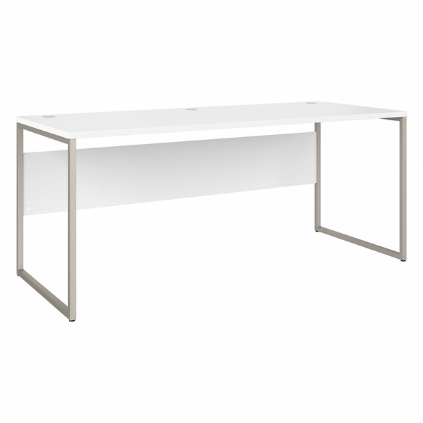 Bush Furniture Hybrid 72W x 30D Computer Table Desk In White - HYD373WH