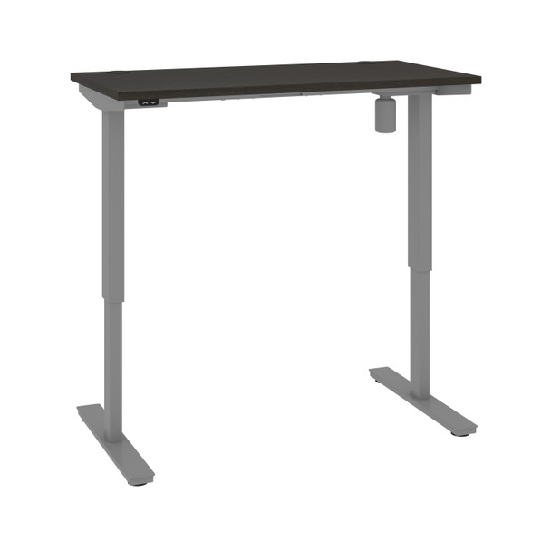 Bestar Upstand 24” x 48” Standing Desk in Deep Grey - 175859-000032