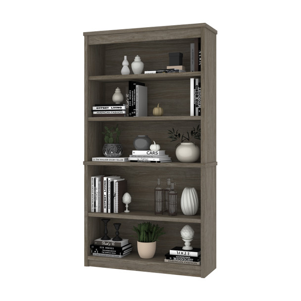 Bestar Universel 36W Bookcase in Walnut Grey - 44700-000035