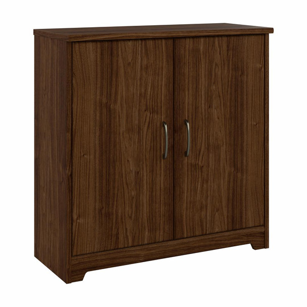 Bush Furniture 2 Door Low Storage Modern Walnut - WC31098