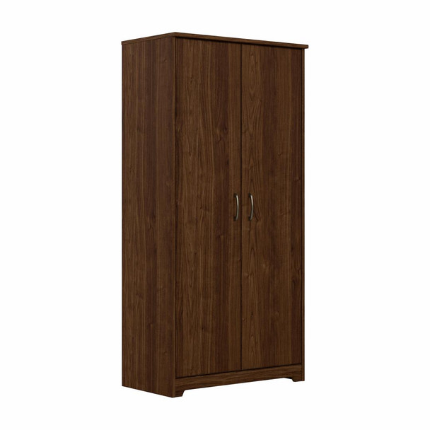 Bush Furniture Cabot Tall Storage Cabinet with Doors Modern Walnut - WC31099