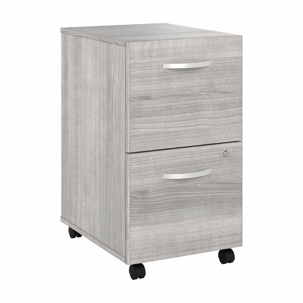 Bush Furniture Studio A 2-Drawer Mobile File Cabinet Platinum Gray - SDF116PGSU-Z