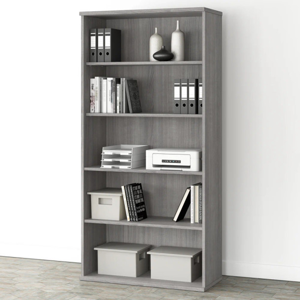 Bush Furniture Studio A Tall 5 Shelf Bookcase Platinum Gray - SDB7236PG-Z