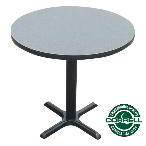 Correll Bar and Cafe Commercial Lamitate Breakroom Table Round 48" - BXT48TFR