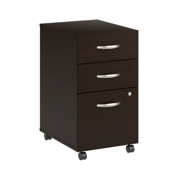 Bush Furniture Arrive 3-Drawer File Cabinet Assembled - ARF116MR-Z