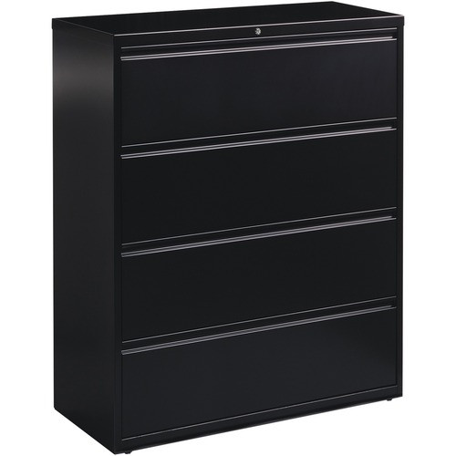 Lorell Fortress Series Lateral File 4-Drawer Black - LLR60552