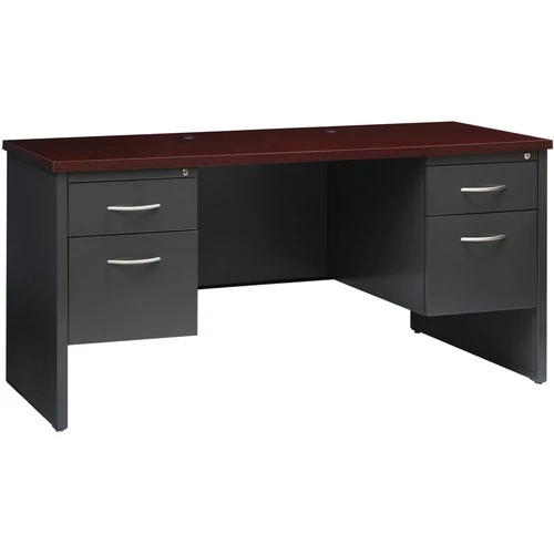 Lorell Fortress Modular Series Double-pedestal Credenza -LLR79160