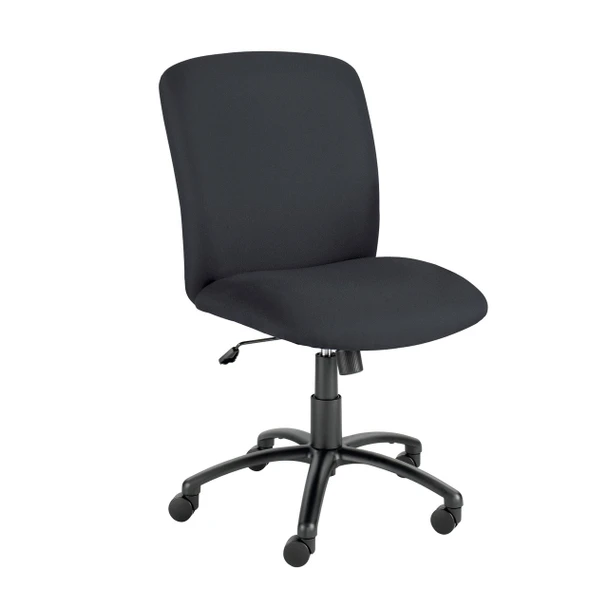 Safco Uber Big and Tall High Back Chair no Arms Black Fabric - 3490BL