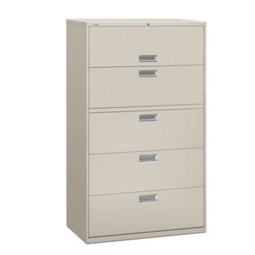 HON 600 42 5-Drawer Metal Lateral File Cabinet - 695L Ships Free!