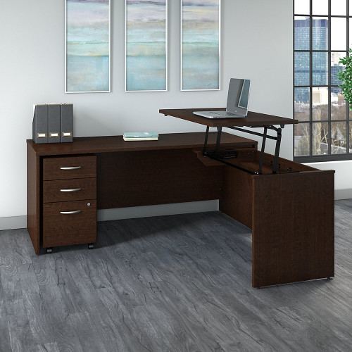 Shop Bush Business Furniture Series C Sit to Stand L Shaped Desk