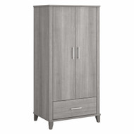 Bush Furniture Somerset Large Armoire Cabinet Platinum Gray - STS166PGK