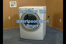  Appliance University DVD tutorial training program shows the specifics of servicing the New Whirlpool front-load Duet Dryer, covering the electrical and mechanical aspects. 