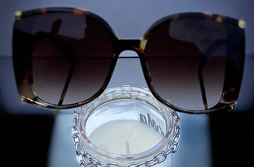 Can not see me sunglasses leopard