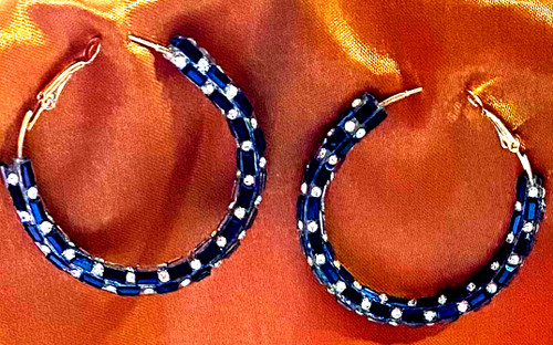 Twisted Stone Hoops