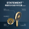 Statement 多功能手持花灑 - 橢圓 (摩登金)