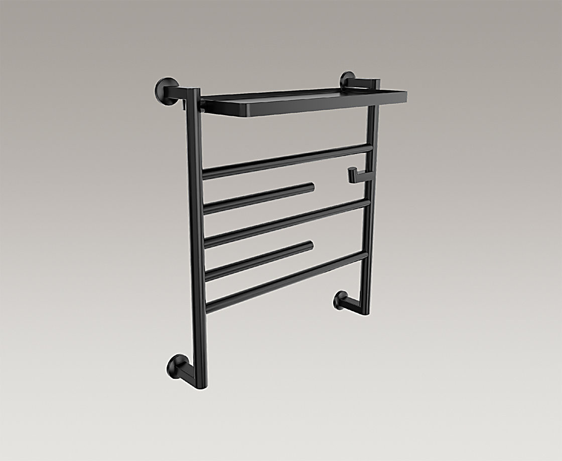 Kohler Underscore 電熱毛巾架中-霧面黑(暗裝, 220V)