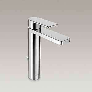 Kohler Parallel 單槍面盆龍頭 (高出水口、鍍鉻)