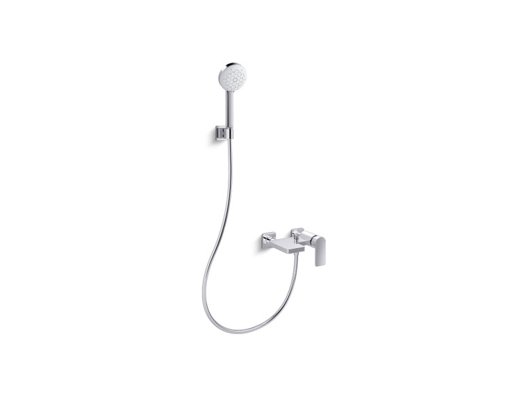 Kohler Parallel 掛牆式浴缸淋浴龍頭 (鍍鉻)