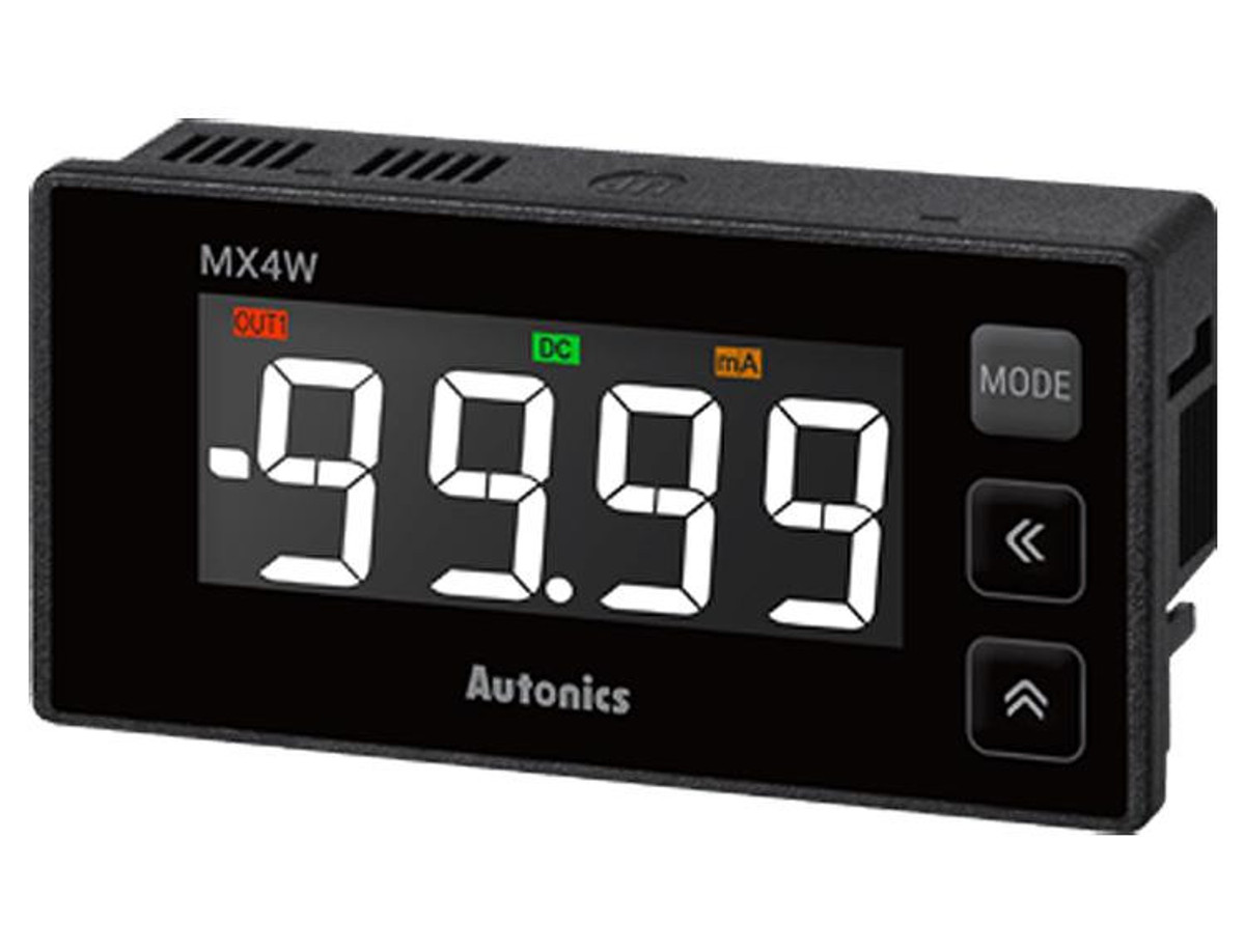 Meter, AC/DC Amps, LCD Display, 4-Digit, 0-5A Input, 24-240VAC/DC, NPN Ouptut, 96mm x 48mm Panel Cut-Out