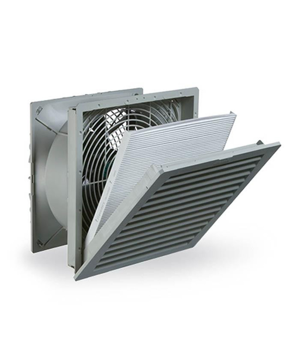 Filterfan, NEMA 12, 115VAC, 560 CFM, Lt. Gray