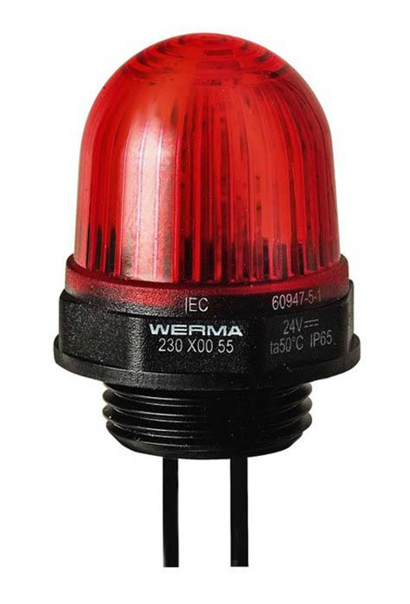 LED Continuous Beacon, Economy, 24VDC, Red