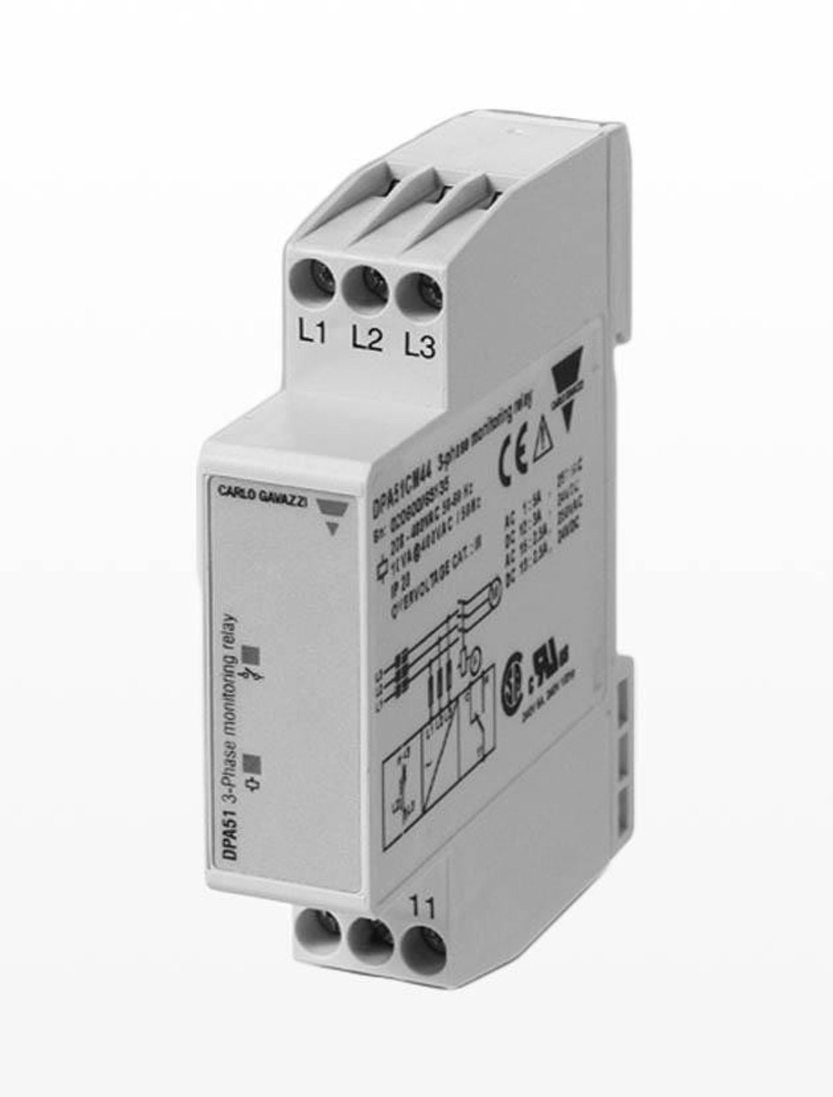 Monitoring Relay, 3-Phase, 208-480VAC, 5A, SPDT