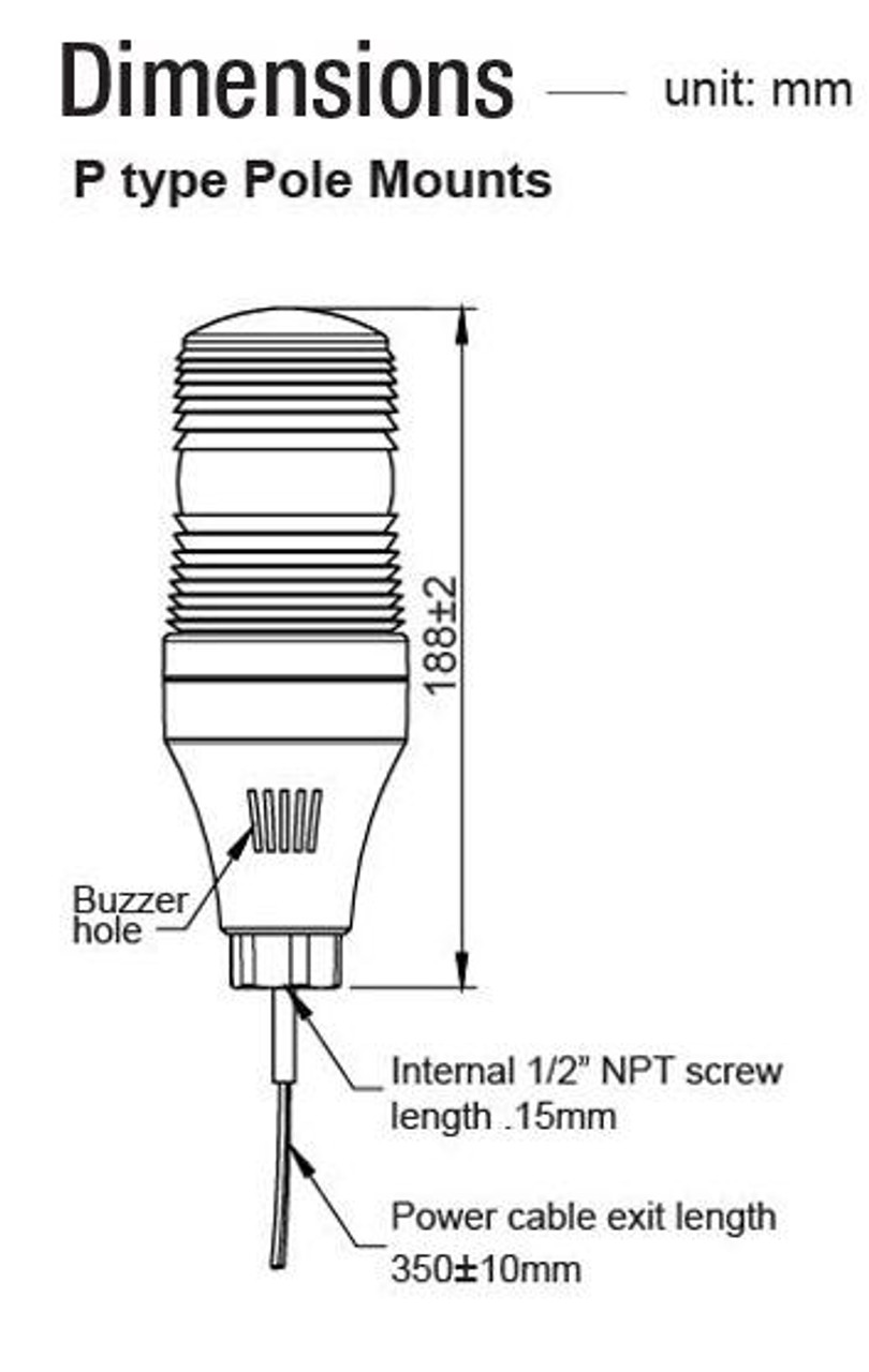 MS70M-PZFF-RBGM Menics Beacon, Strobe & Warning Lights