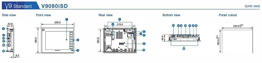 V9080ISD Fuji Electric HMI