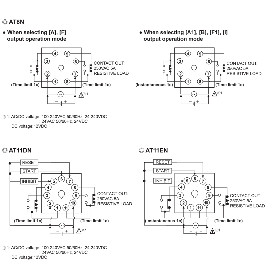 AT11DN Multi Function Analog Timer Genuine AUTONICS Italy AT11DN Multi Function Analog Timer Genuine AUTONICS Italy