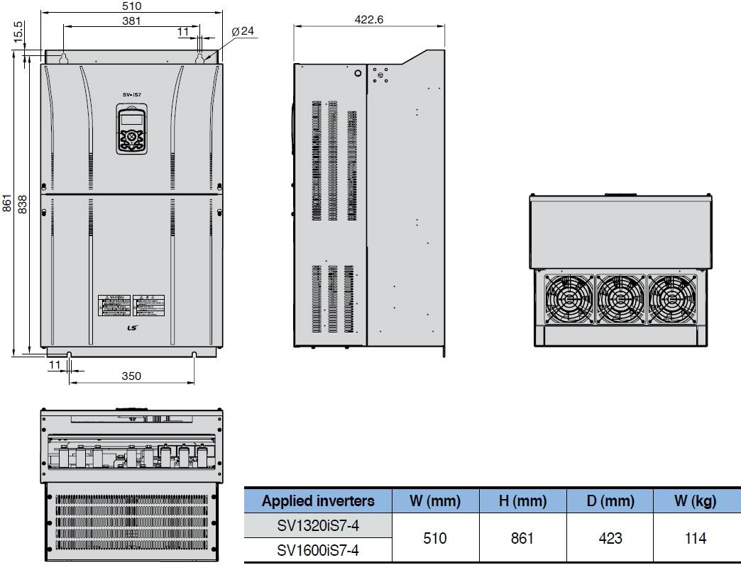 SV1320IS7-4SOD LS Electric VFDs