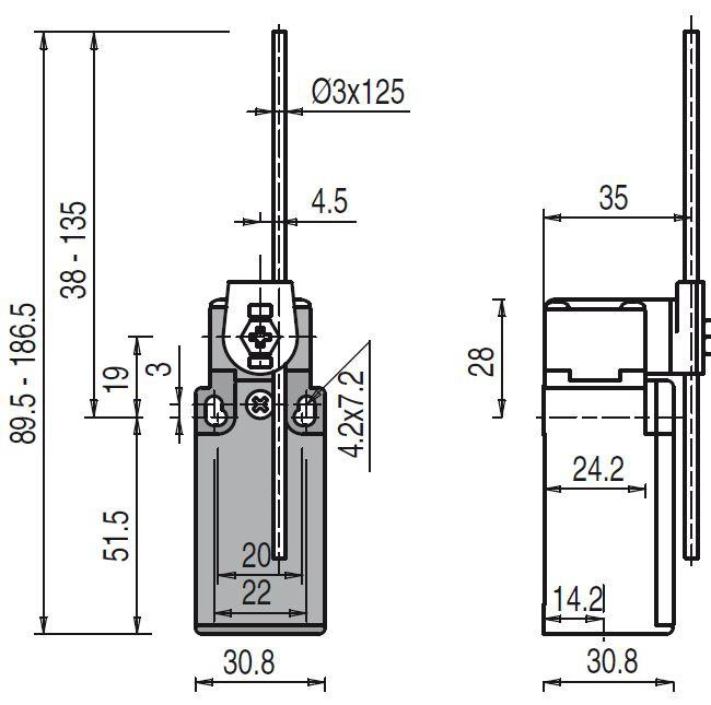 FR 550 Pizzato Limit/Position Switches