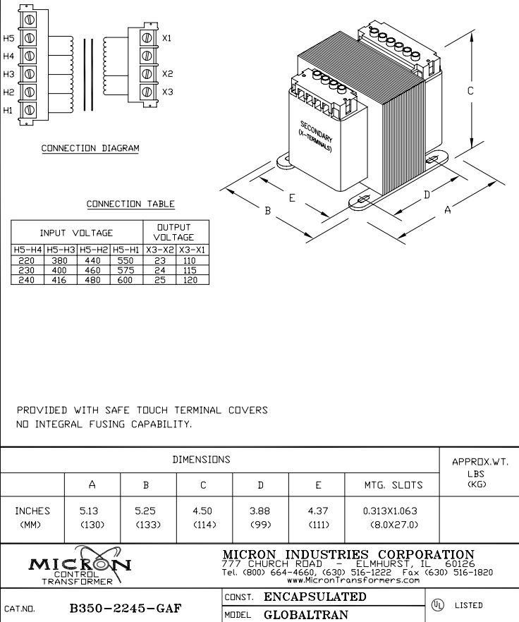 Pièce Industrielle Micron B350-2068-GAF / B3502068GAF - Neuf Dans Sa Boîte (New In Box)