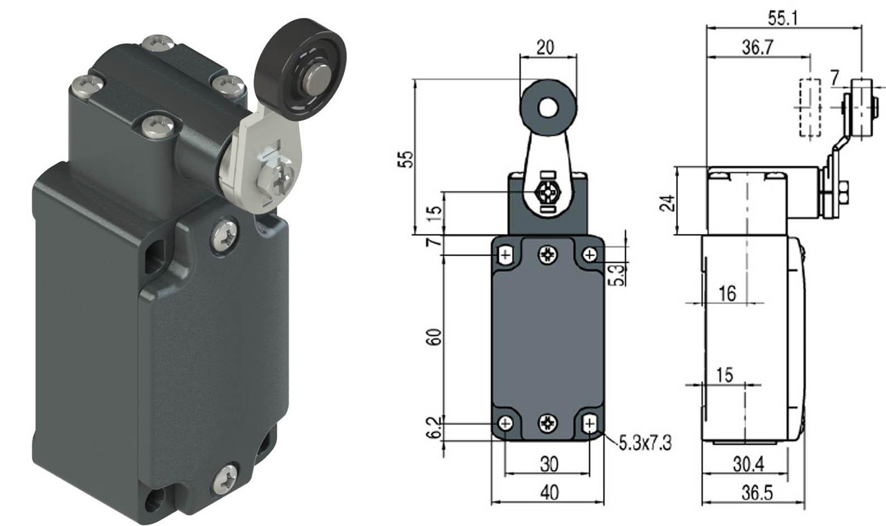 FD 531-K50 Pizzato Limit/Position Switches