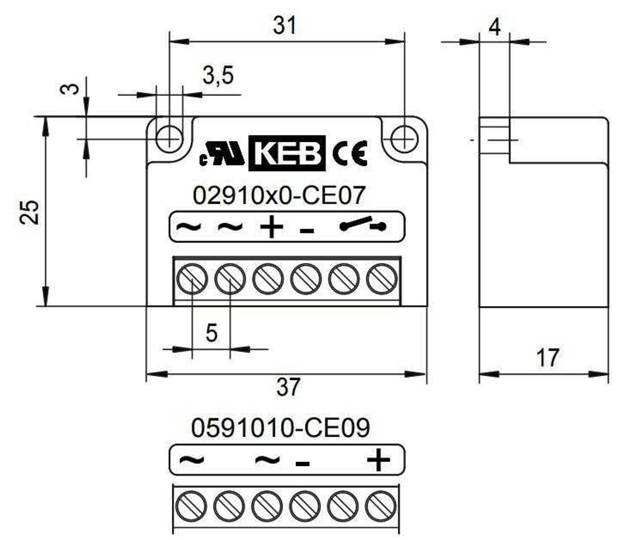 0291020-CE07 KEB Clutches & Brakes