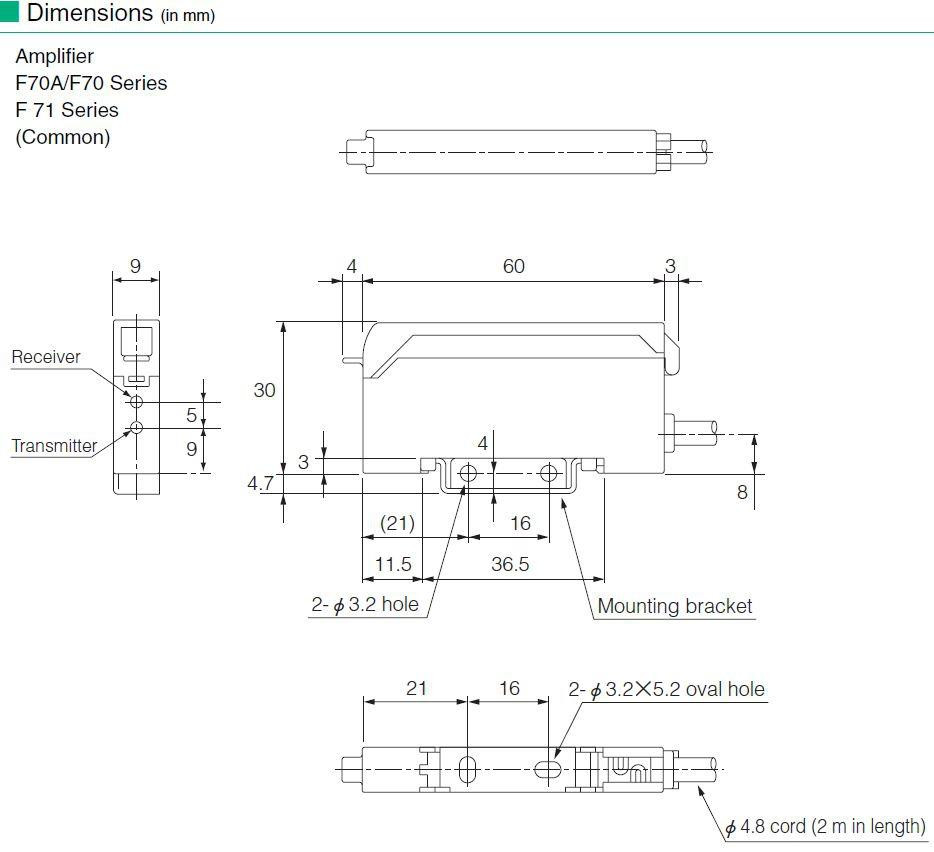 F70AGK Takex Photoelectric Sensors