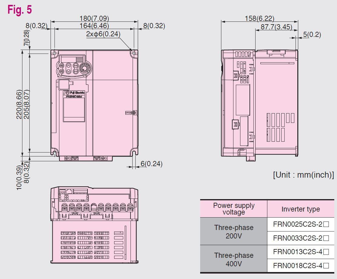 fujiページ FRN0033C2S-2U Fuji Electric VFDs