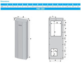 Air/Water Heat Exchanger, NEMA 4/4X, 230VAC