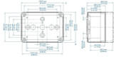 Enclosure, TK1309, Polycarbonate, Trans Low Cover