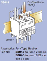 Busbar, Fork Type, Jumps Eight Blocks