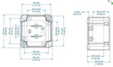 Enclosure, TK55, Polycarbonate, Gray Cover