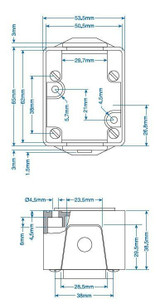 Connector, Receptacle, DIN Rail Mount, Black