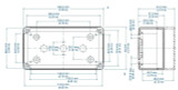 Enclosure, TK1809, Polystyrene, Trans High Cover